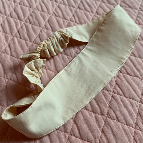 Classic Cream Cotton Headband – Handcrafted with Love - Picture 4 of 12